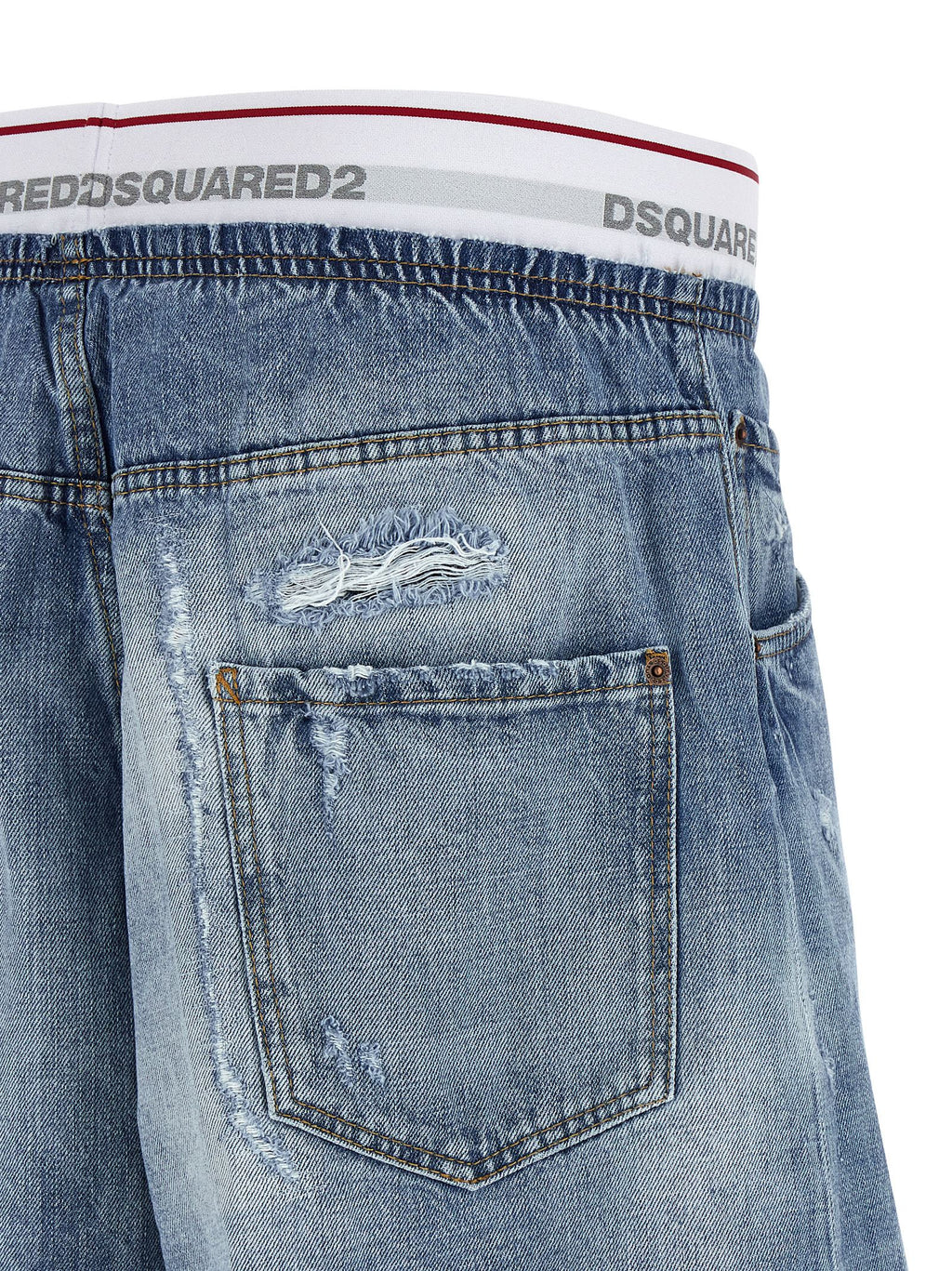 Dsquared² Blue Cotton Bermuda Shorts