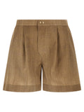 Ermanno Scervino Beige Polyester Bermuda Shorts