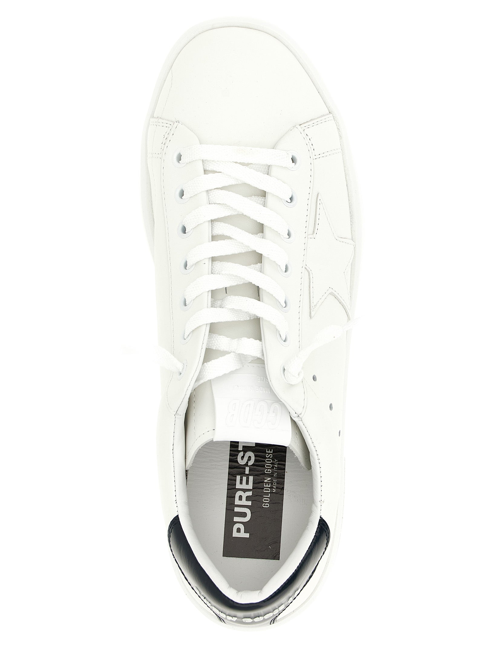 Golden Goose Blue Cowhide Low Top Sneakers