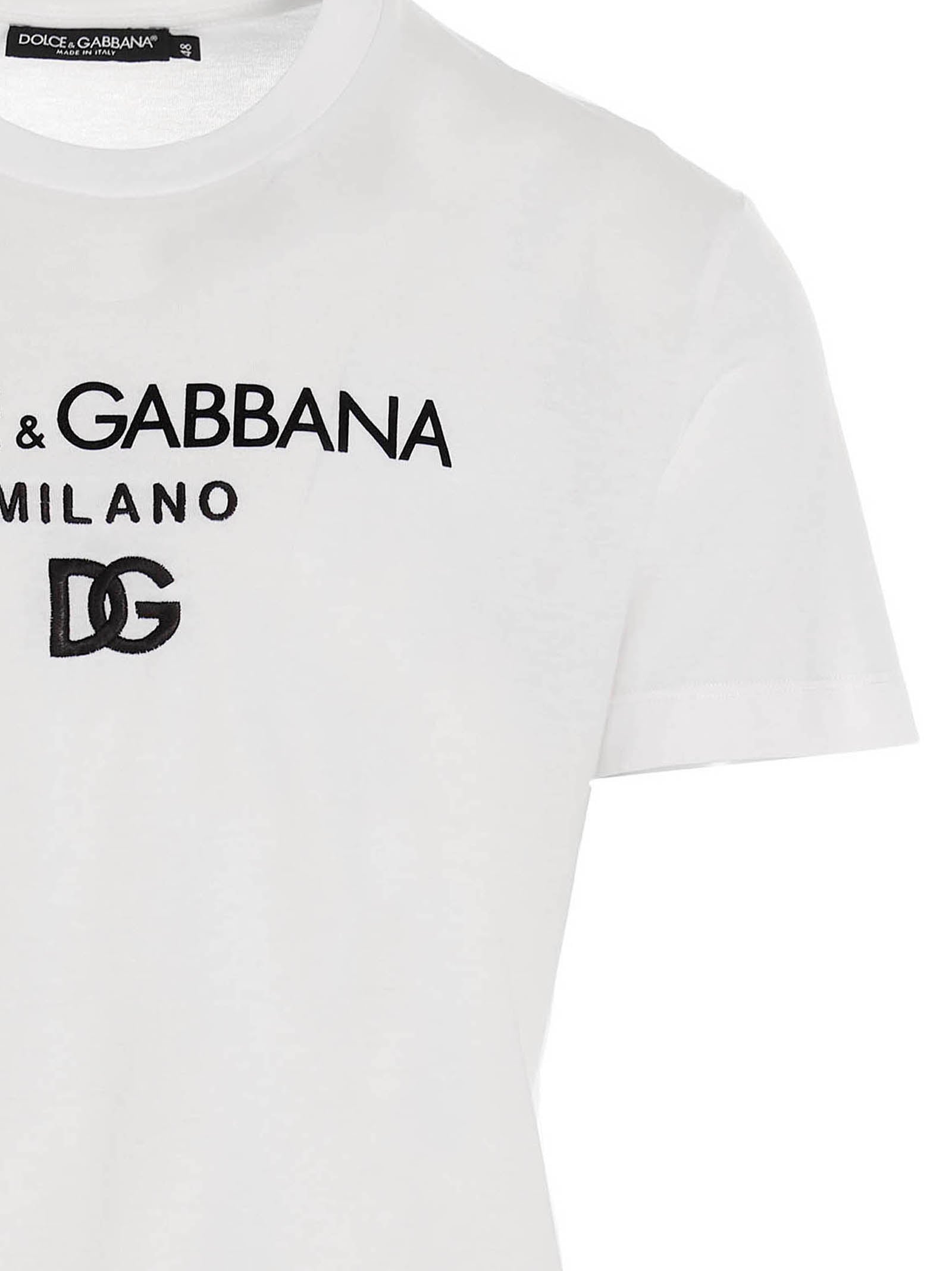 Dolce & Gabbana White Cotton T-Shirt