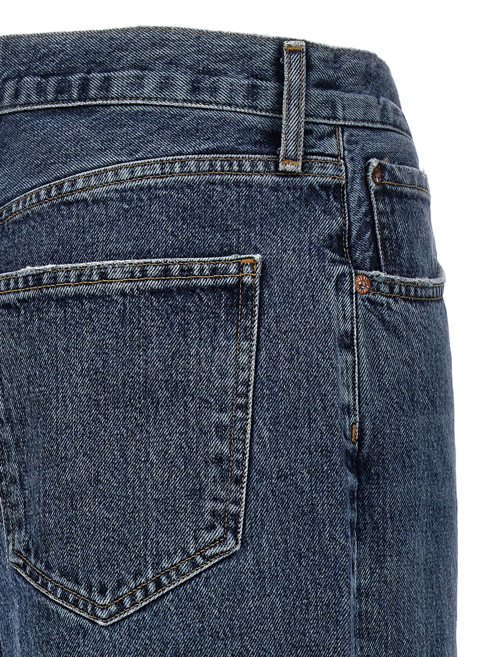 Agolde Blue Cotton Jeans Denim
