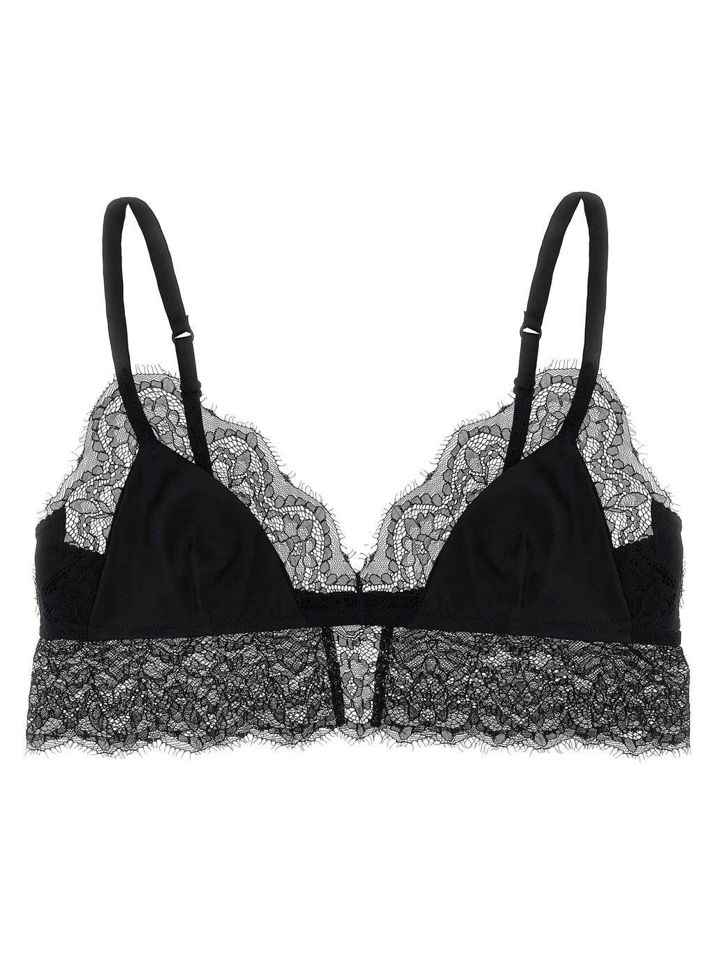 Dolce & Gabbana Black Silk Bra
