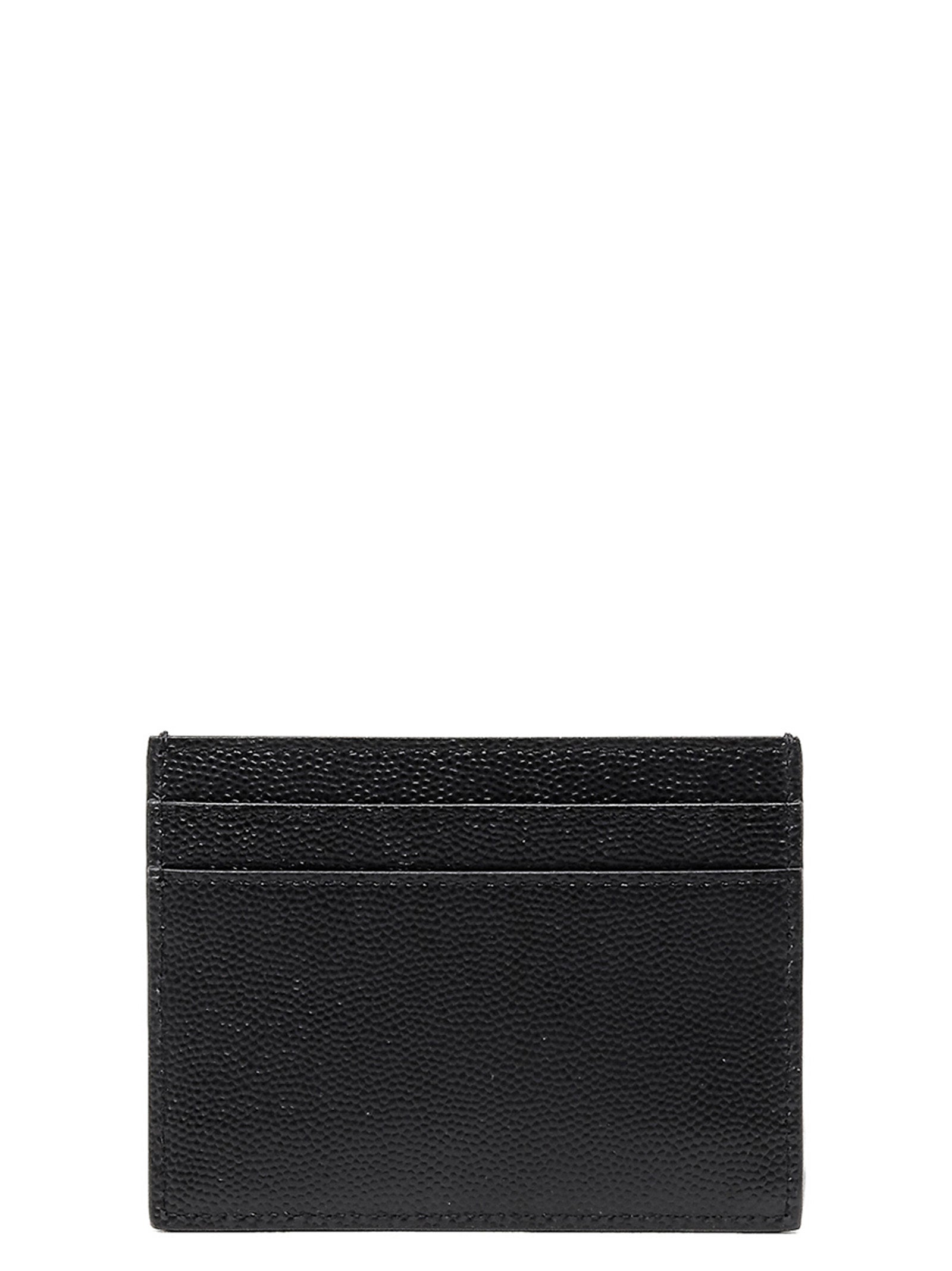 Saint Laurent Black Leather Cardholder