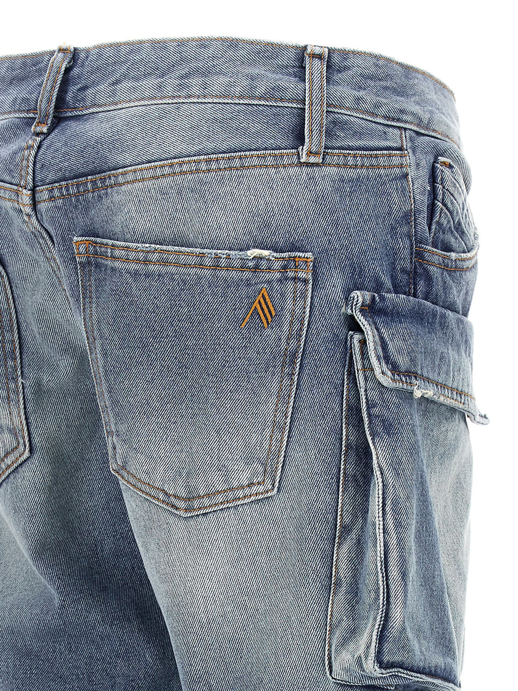 The Attico Blue Cotton Jeans Denim