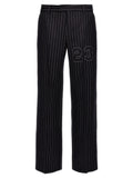 Off-White Blue Wool Dress Pants