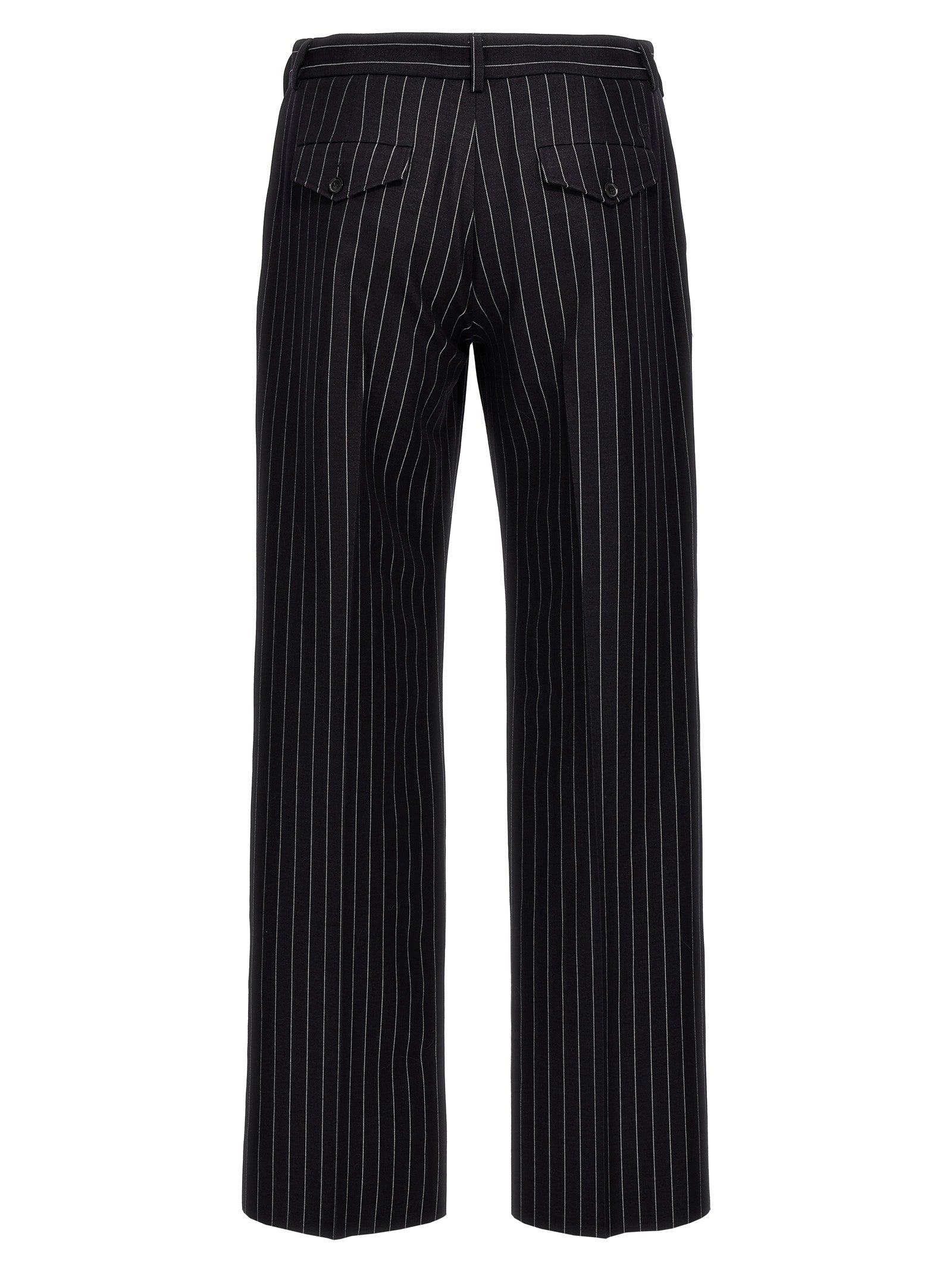 Off-White Blue Wool Dress Pants