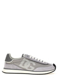 Dolce & Gabbana Gray Calfskin Athletic Sneakers