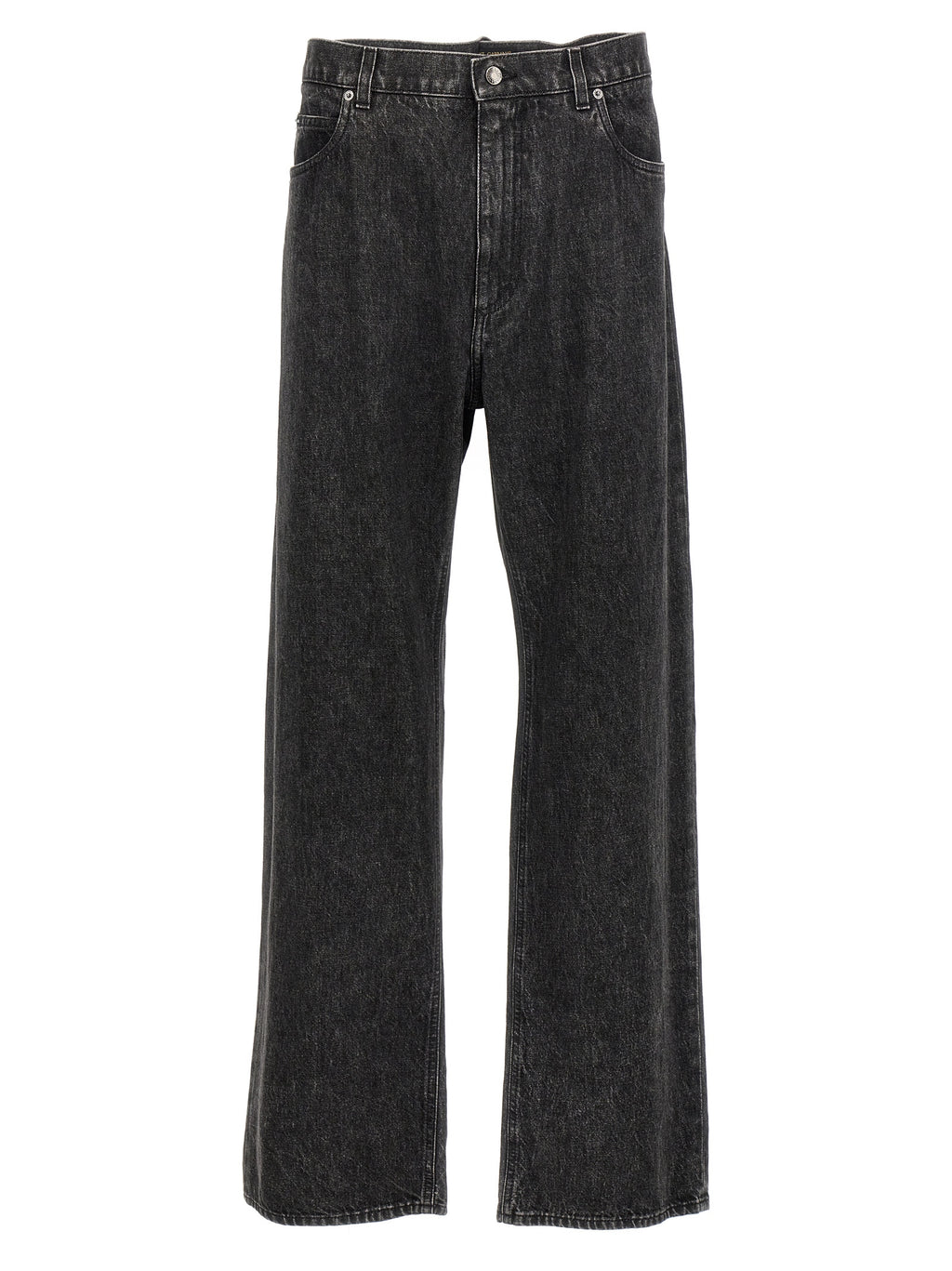 Dolce & Gabbana Black Cotton Relaxed Fit Jeans
