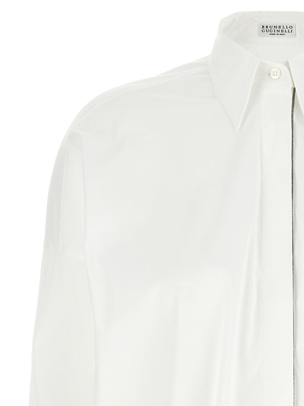 Brunello Cucinelli White Cotton Blouse