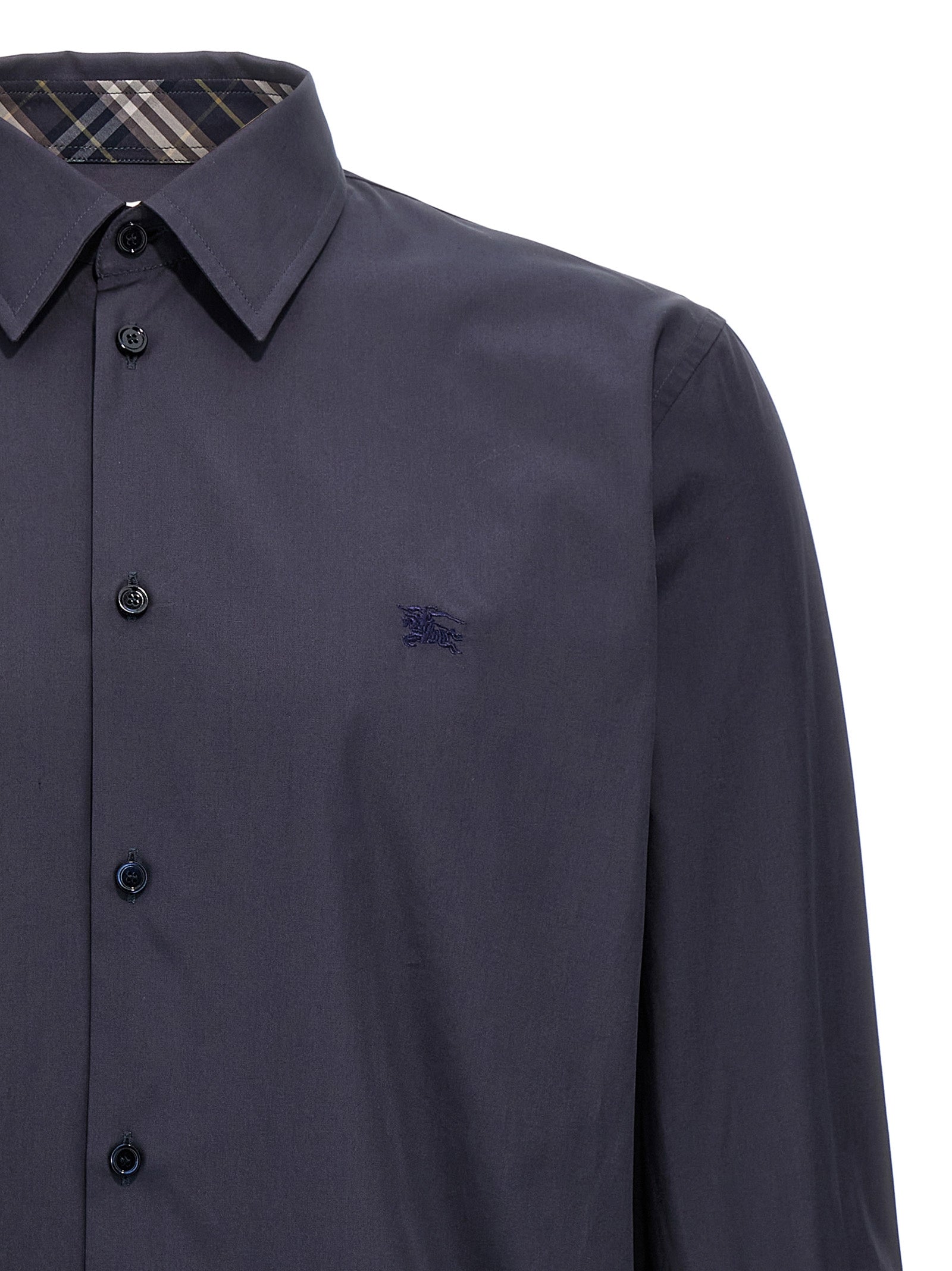 Burberry Blue Cotton Blouse