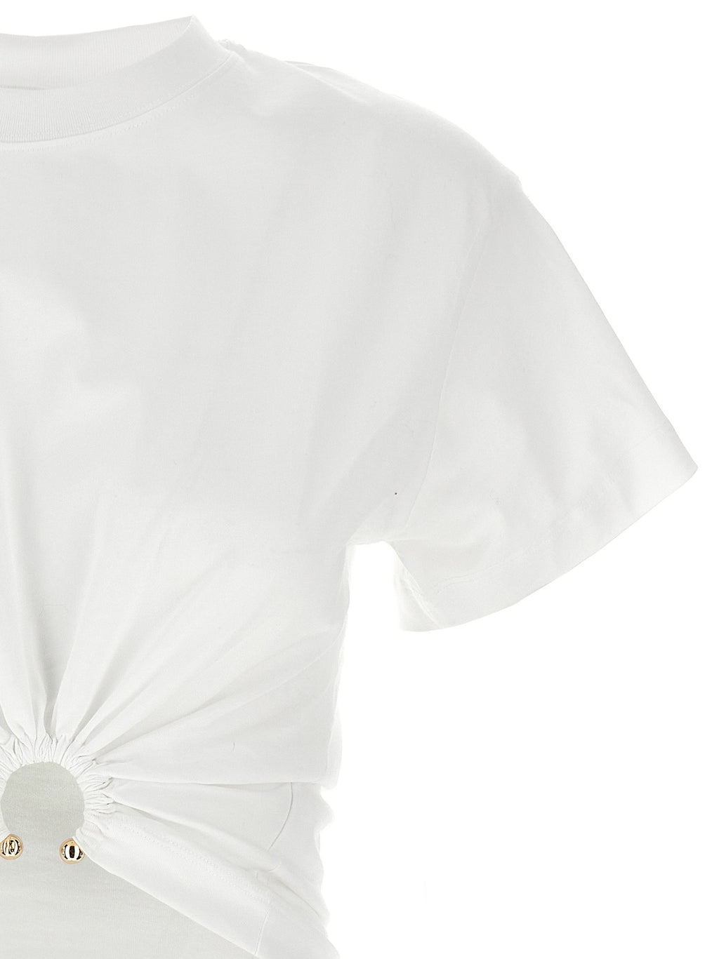 Paco Rabanne White Cotton T-Shirt
