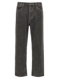 Agolde Gray Cotton Straight-Leg Jeans