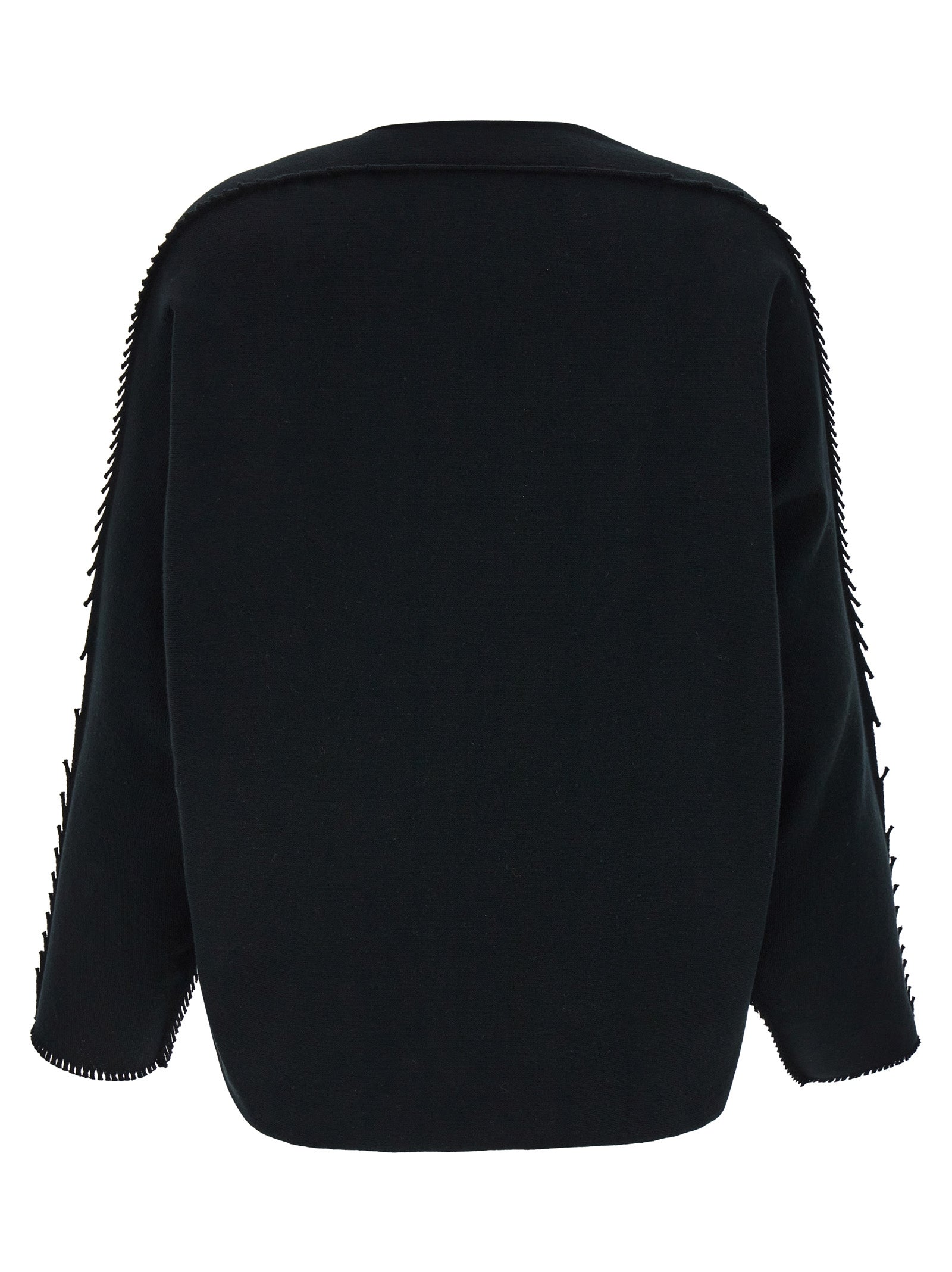 Issey Miyake Black Cotton Cardigan