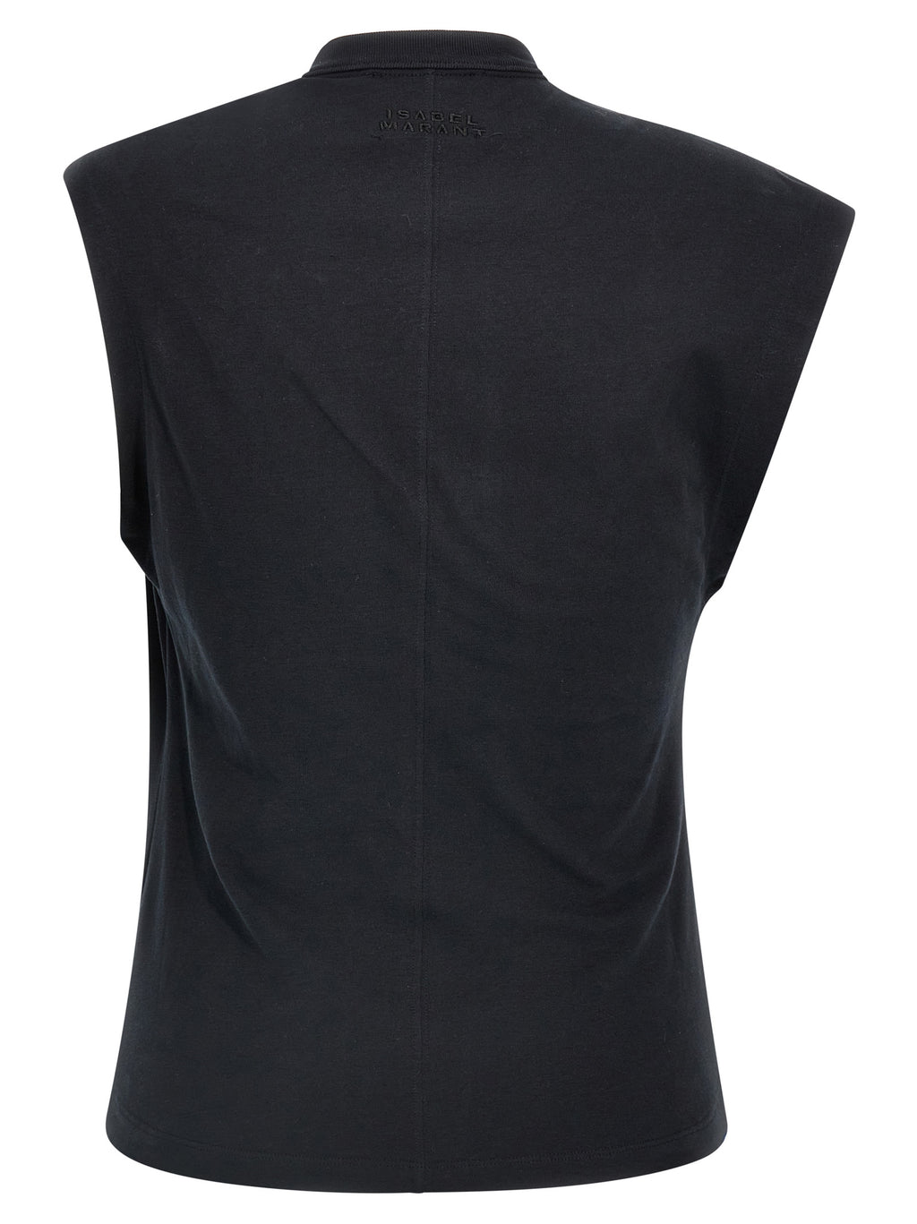 Isabel Marant Black Cotton Sleeveles T-Shirt