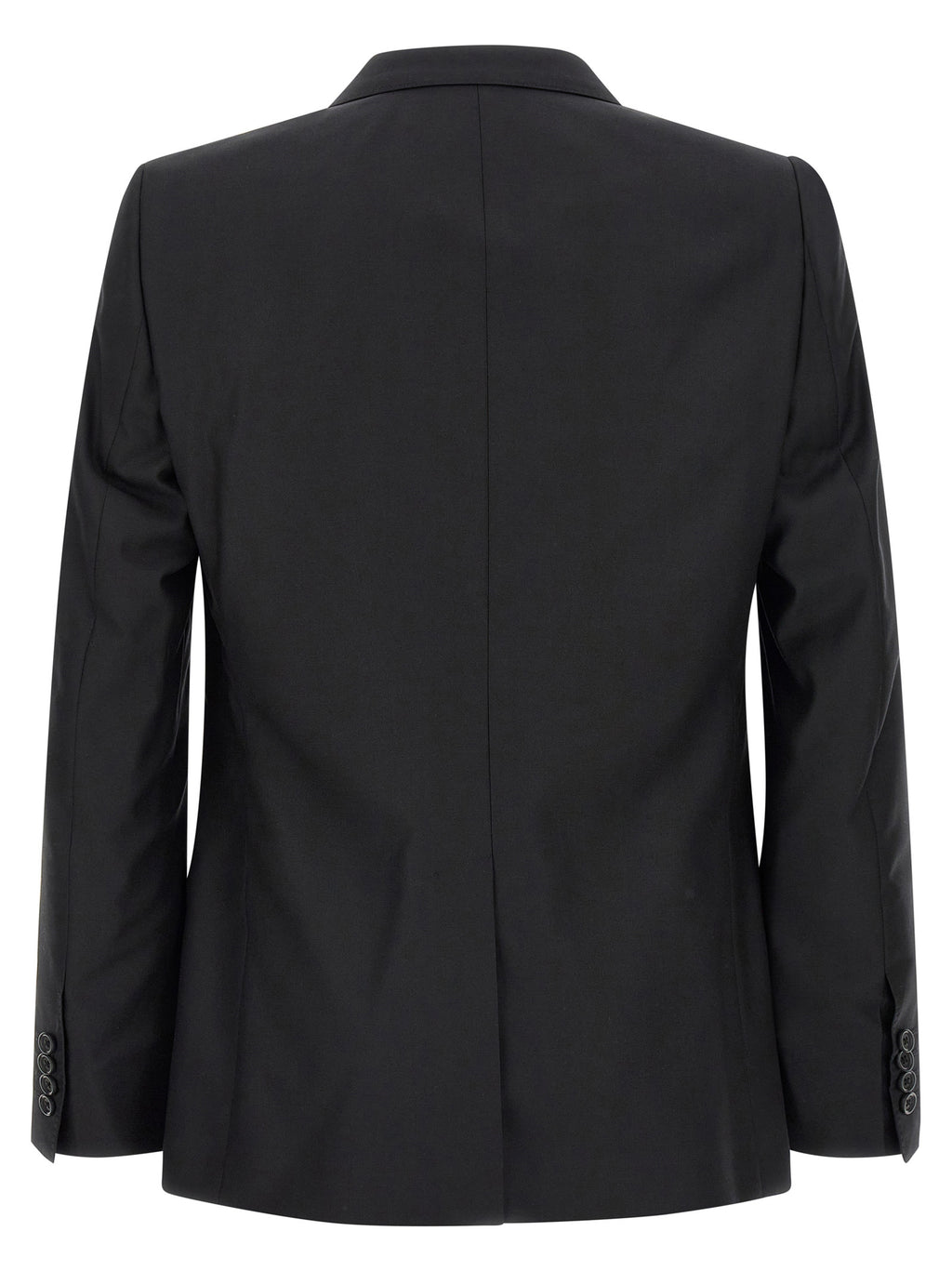 Dolce & Gabbana Black Virgin Wool Two-Piece Suit