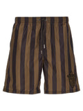 Fendi Brown Polyester Swim Shorts