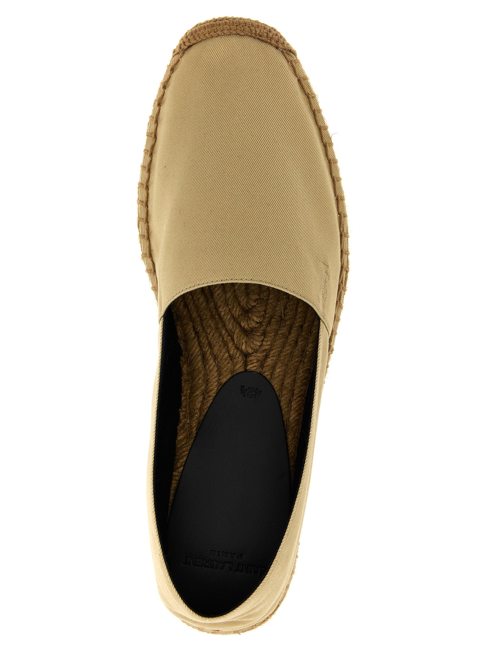 Saint Laurent Beige Cotton Espadrilles