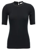 Brunello Cucinelli Black Cotton T-Shirt