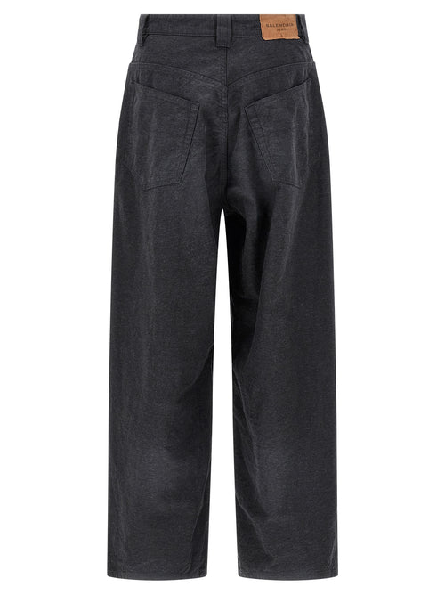 Balenciaga Graue Freizeithose aus Baumwolle