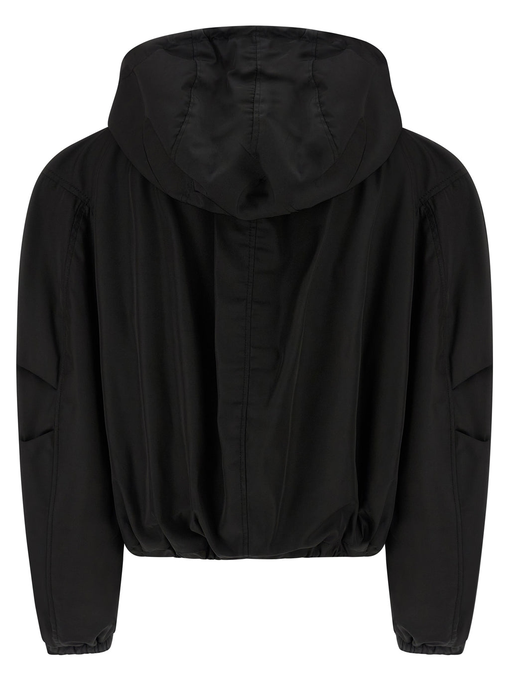 The Attico Black Polyamide Bomber