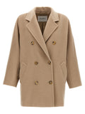 Max Mara Beige Virgin Wool Coat