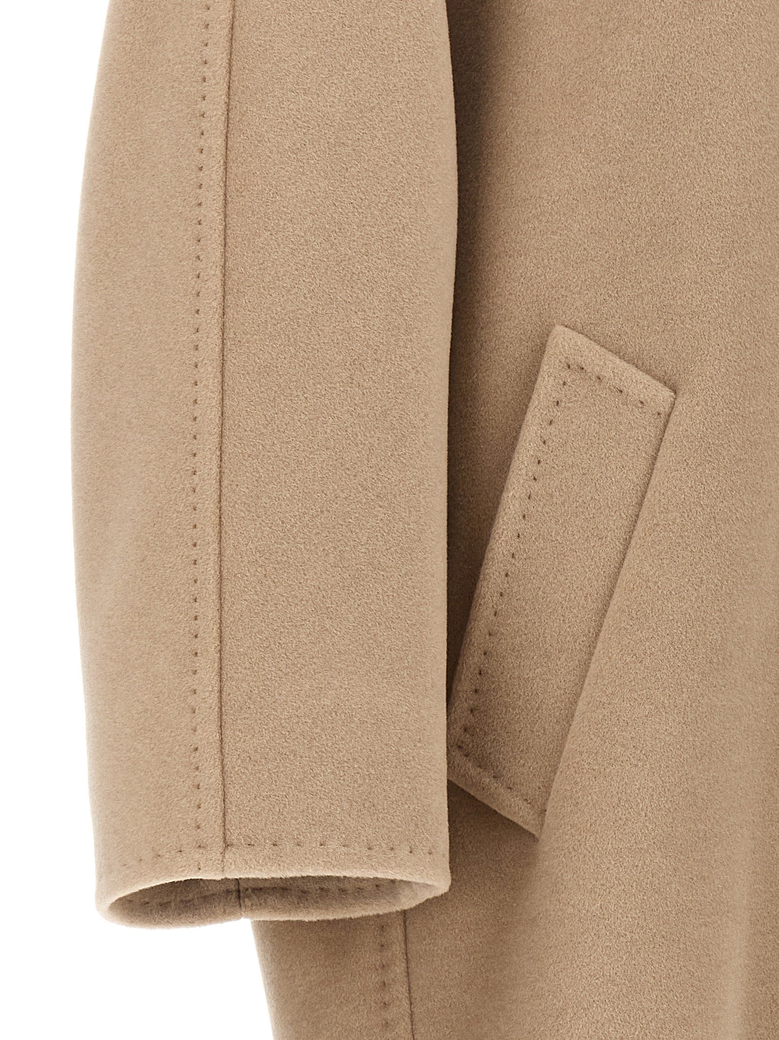 Max Mara Beige Virgin Wool Coat