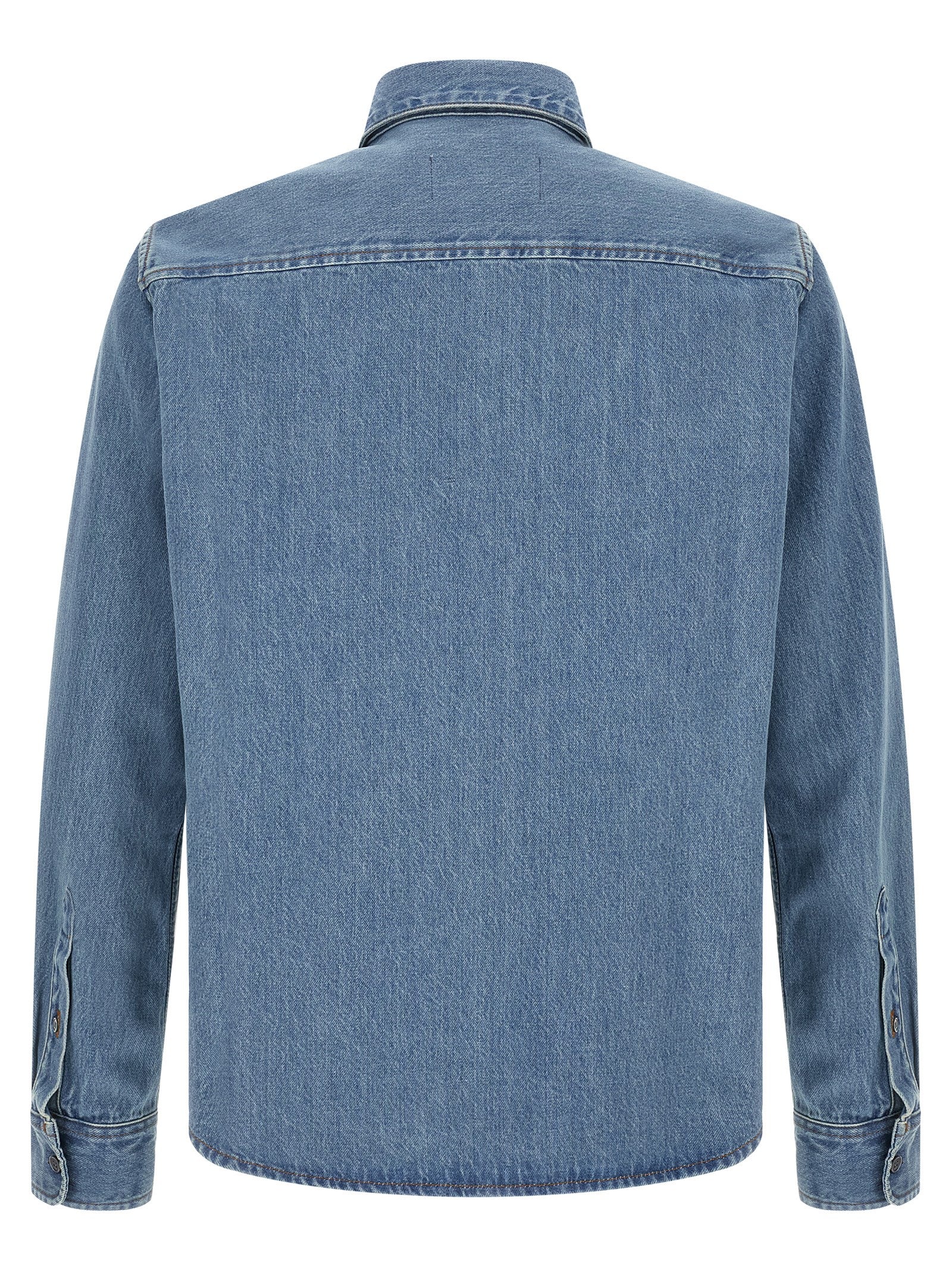 Ami Paris Blue Cotton Blouse