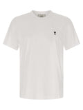 Ami Paris White Cotton T-Shirt
