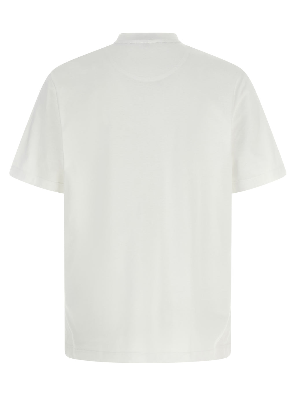 Brioni White Cotton T-Shirt