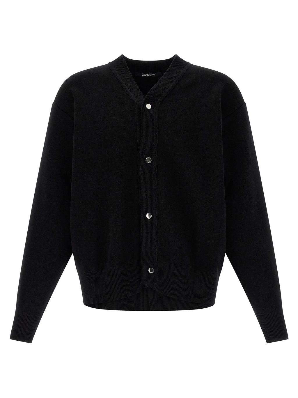 Jacquemus Black Merino Wool Cardigan