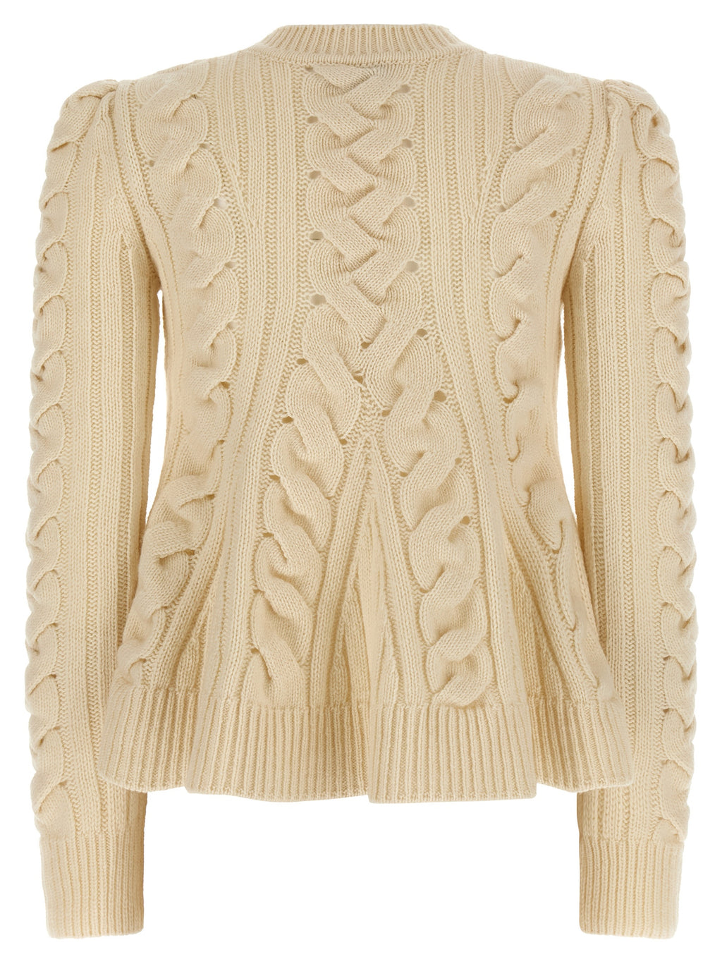 Alexander McQueen Beige Wool Cardigan