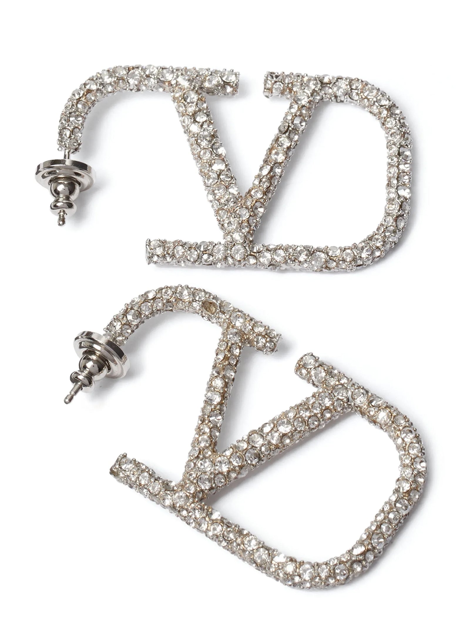 Valentino Garavani Silver Stainless Steel Earrings