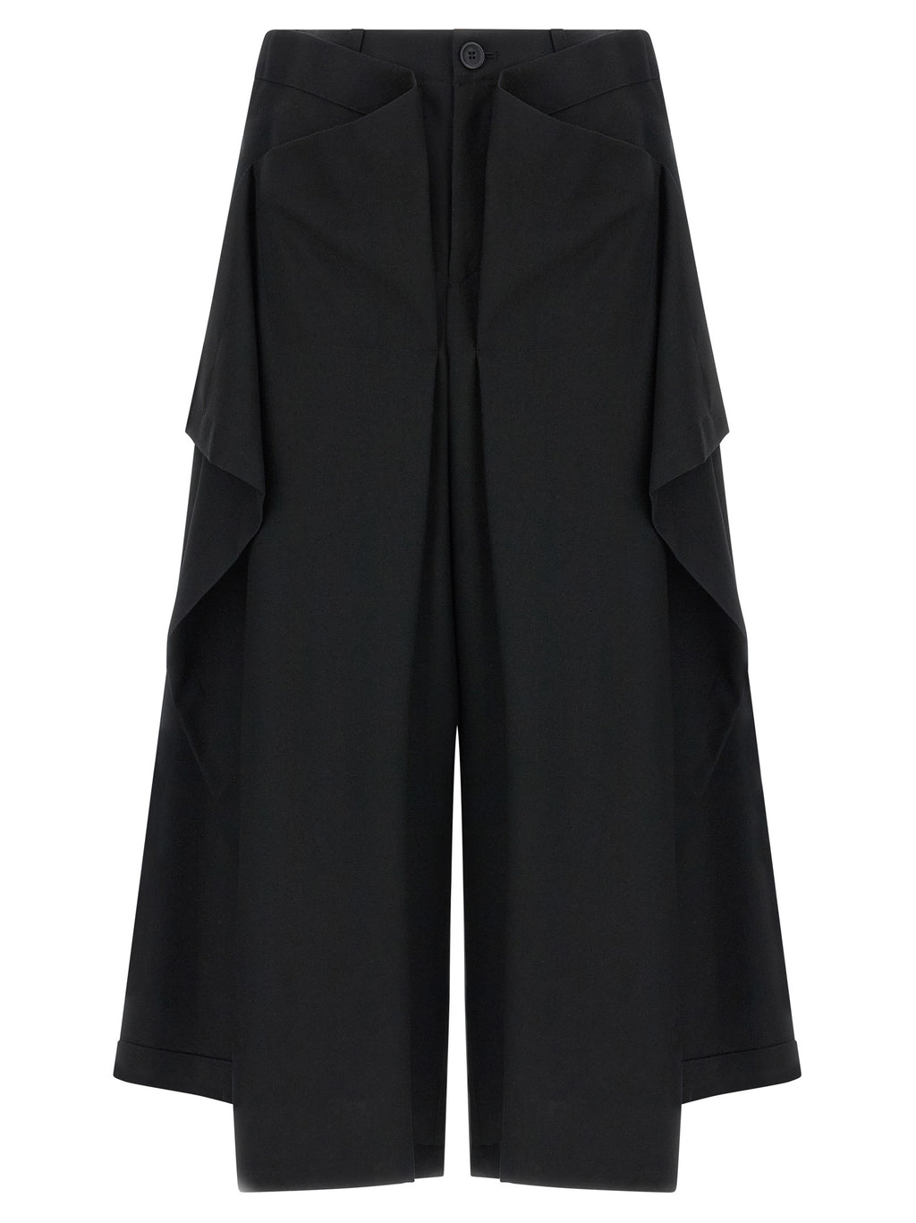 Issey Miyake Black Wool Casual Pants