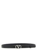 Valentino Garavani Black Calfskin Regular Belt
