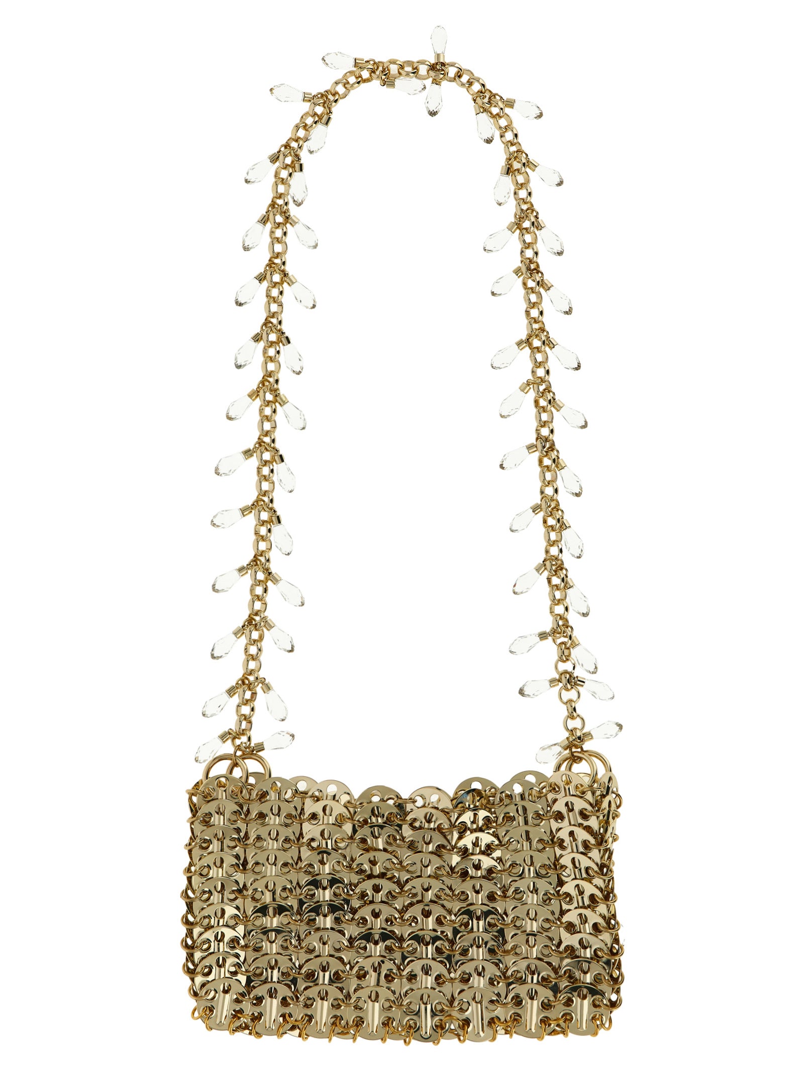 Paco Rabanne Gold Brass Shoulder Bag