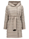 Max Mara White Polyamide Full-Length Jacket