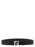 Fendi Black Calfskin Regular Belt