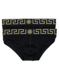 Versace Black Cotton Briefs