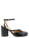 Maison Margiela Black Calfskin Mid Heel Pumps