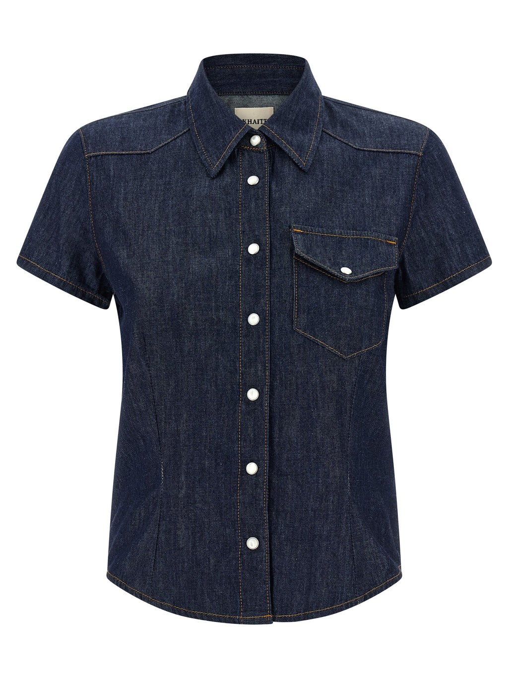 Khaite Blue Cotton Blouse