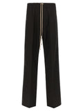 Rick Owens Black Cotton Casual Pants