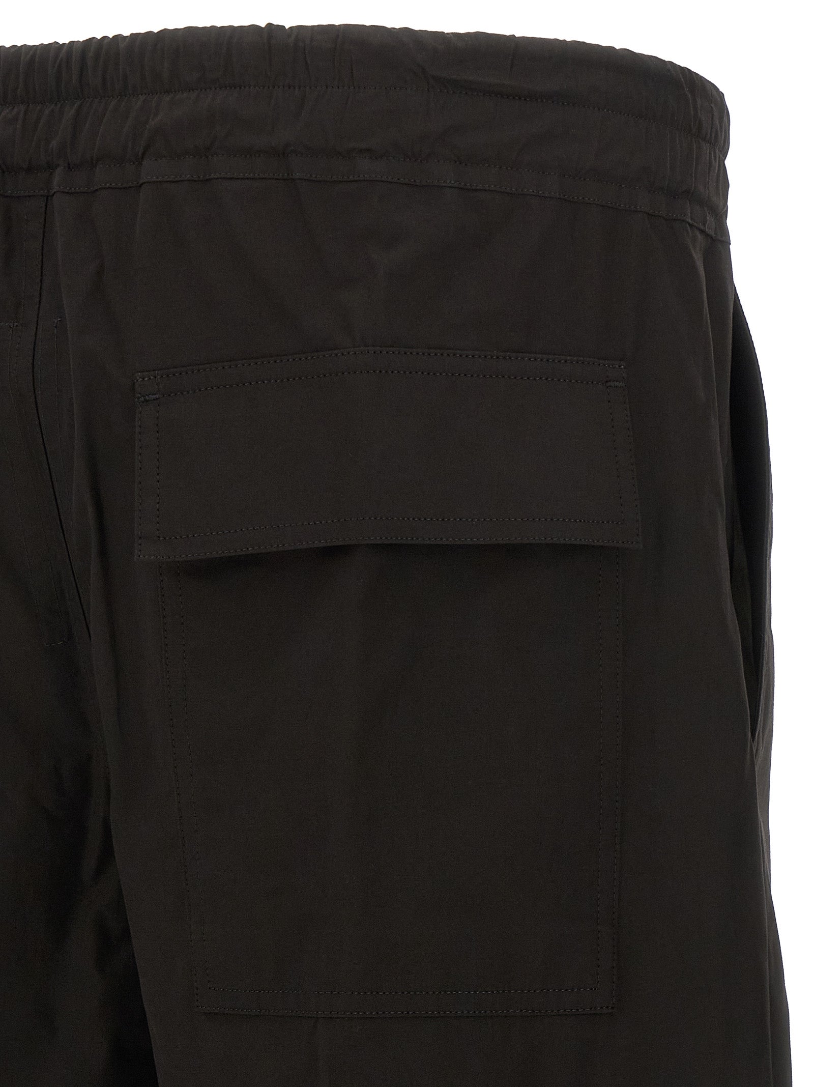 Rick Owens Black Cotton Casual Pants