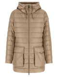 Moncler Beige Polyamide Full-Length Jacket