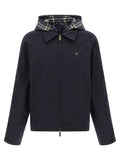 Burberry Blue Cotton Full-Length Jacket