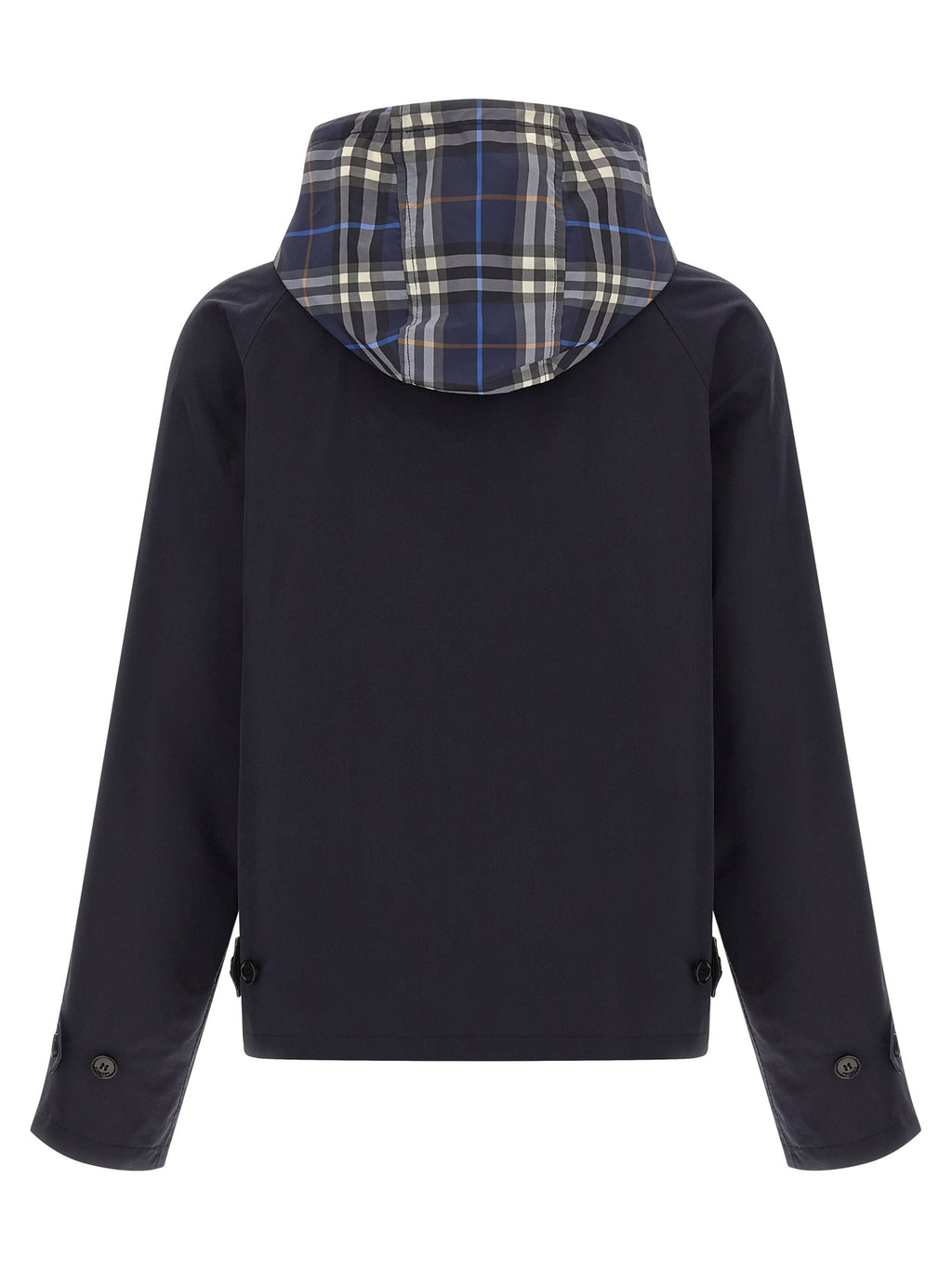 Burberry Blue Cotton Full-Length Jacket