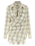 The Attico Multicolor Cotton Short Dress