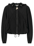 The Attico Black Polyester Bomber
