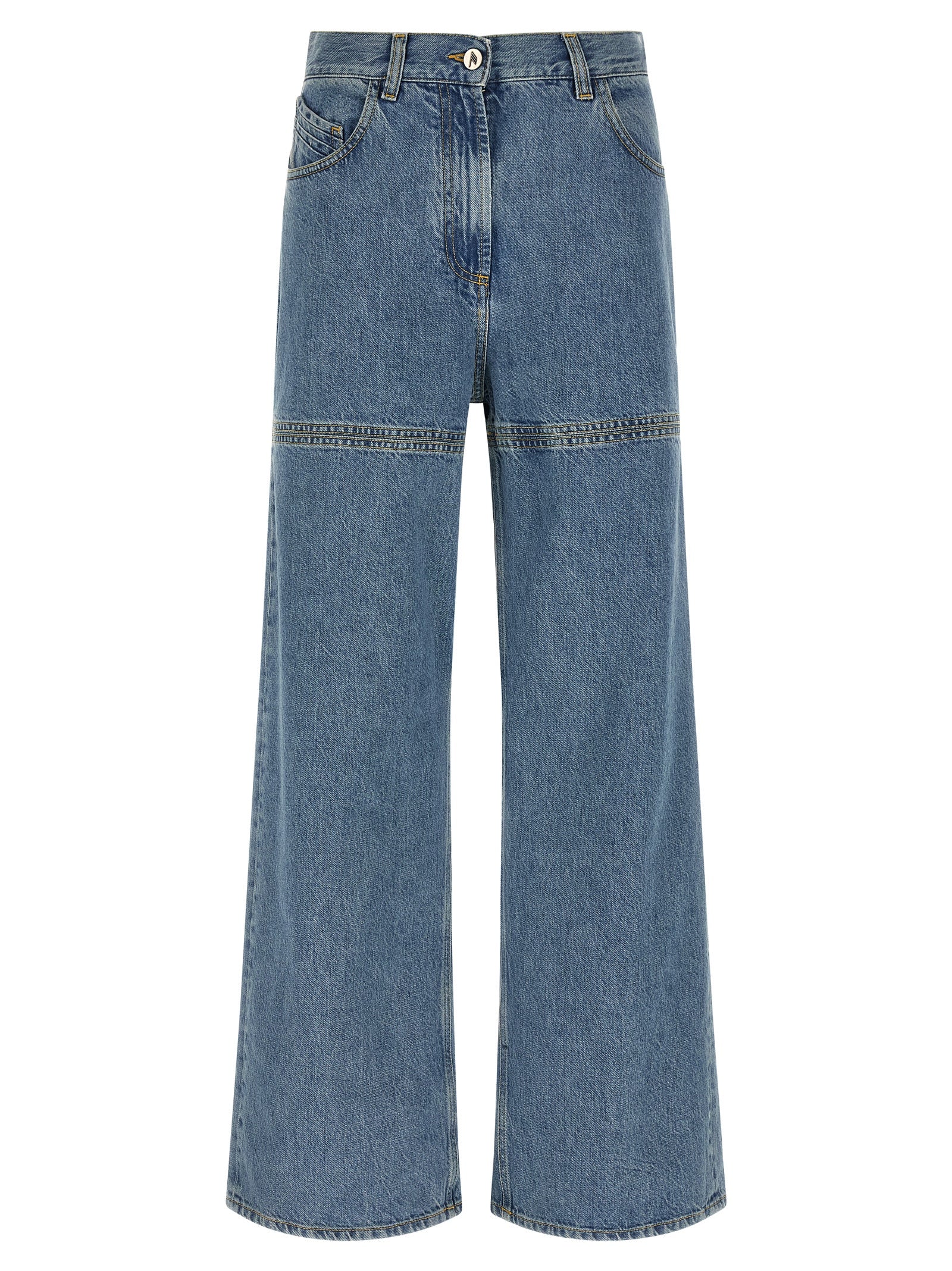 The Attico Blue Cotton Jeans Denim