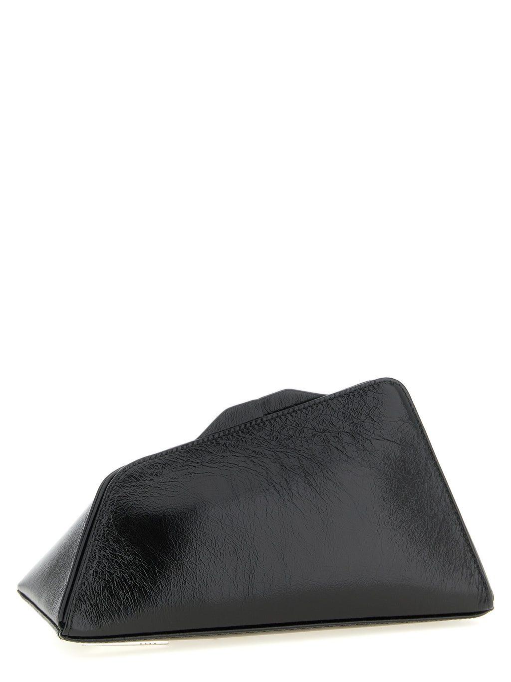 The Attico Black Calfskin Clutch Bag