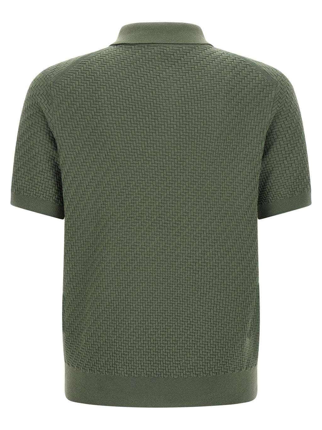 Brioni Bicolor Cotton Polo Shirt